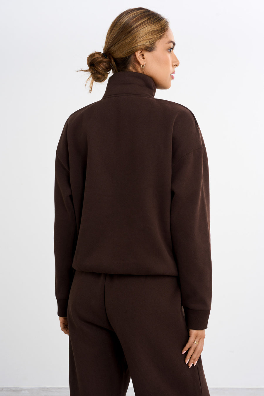 Half Zip Sweater · Braun