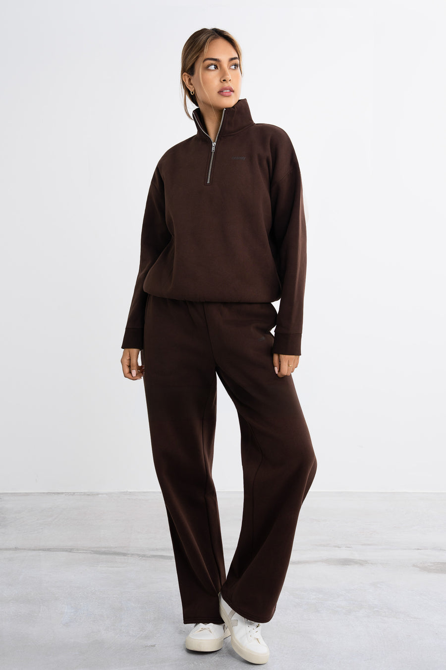 Half Zip Sweater · Braun