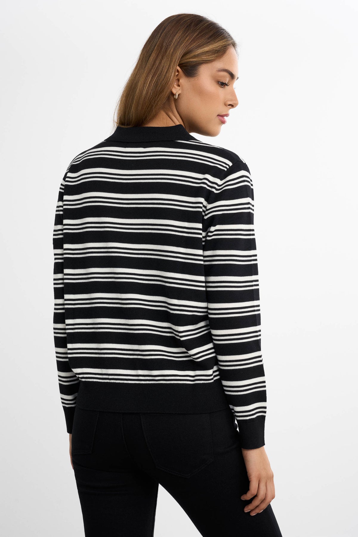 Strickpullover aus Piqué