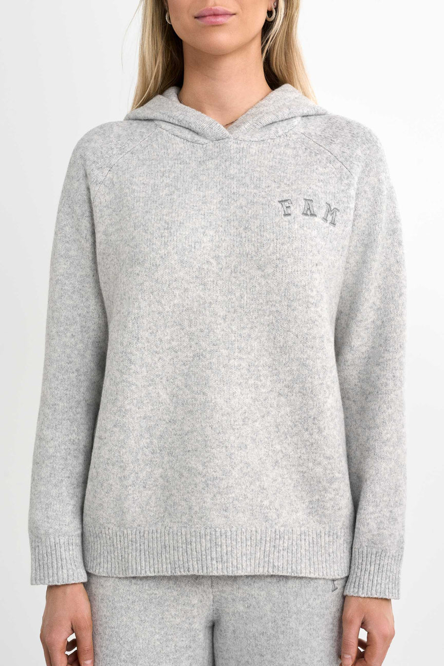 Legacy Knit Hoodie · Grau