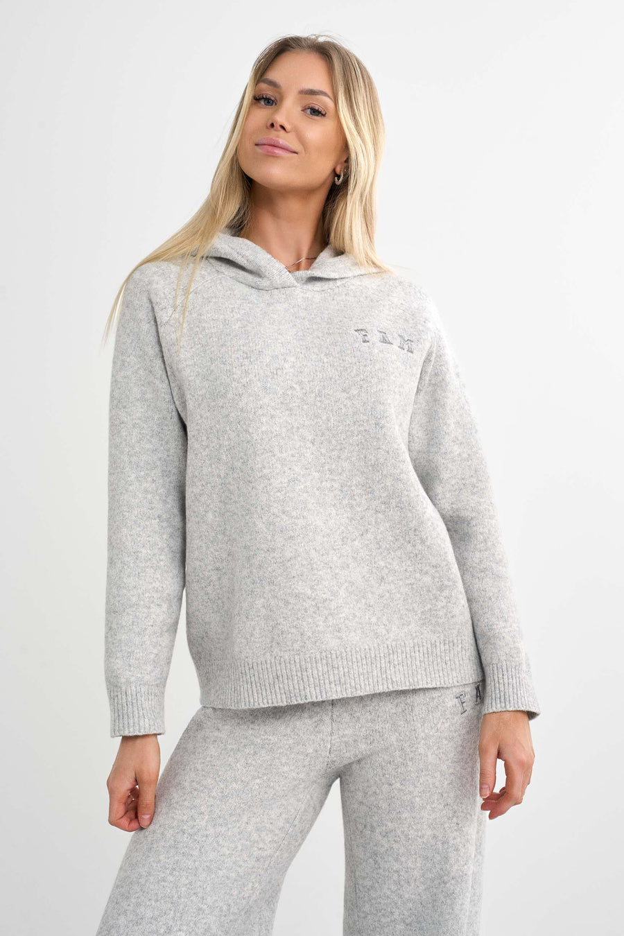 Legacy Knit Hoodie · Grau