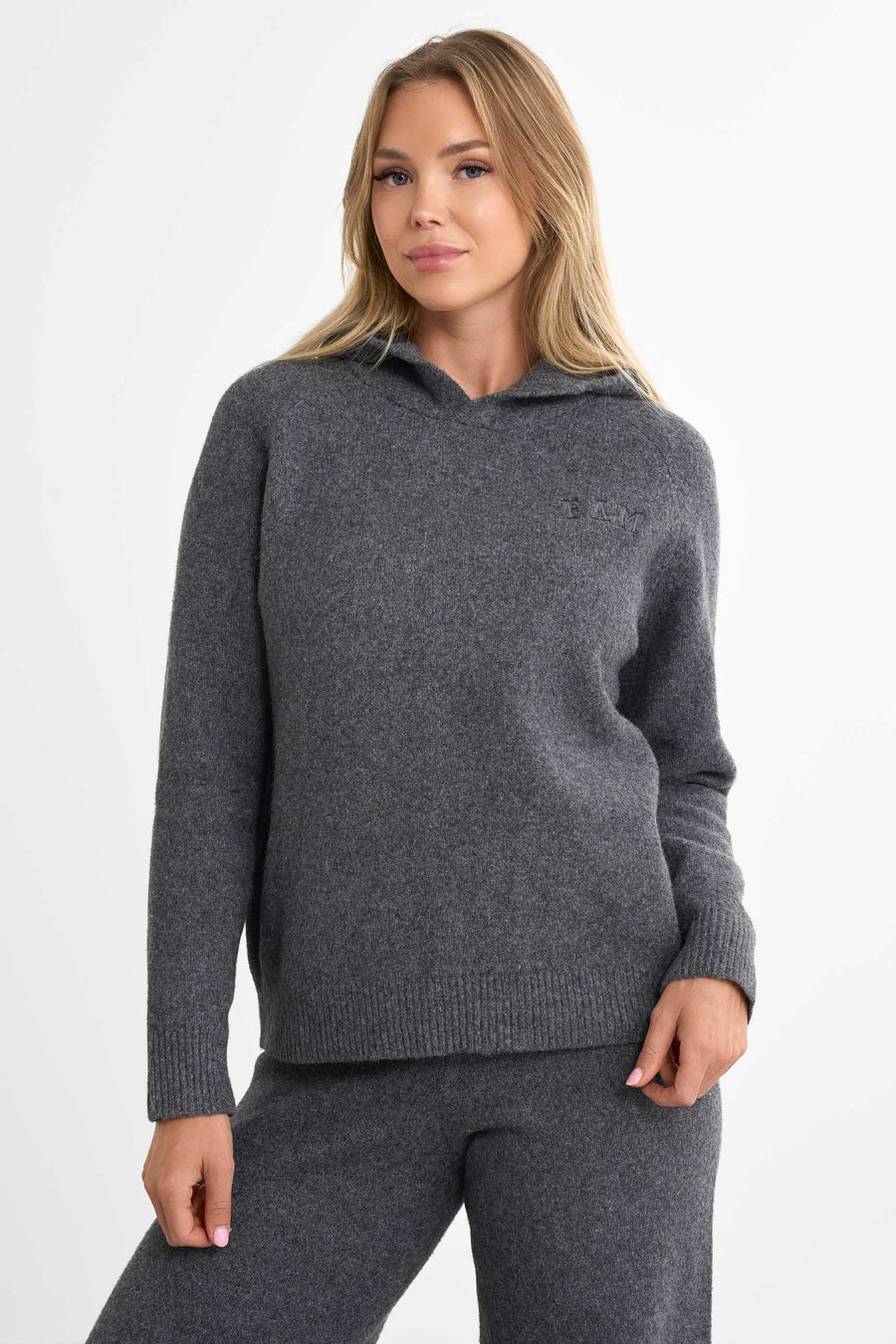 Legacy Knit Hoodie · Dunkelgrau