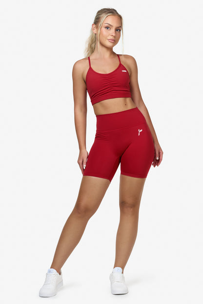 Red Scrunch Sports Bra - for dame - Famme - Sports Bra