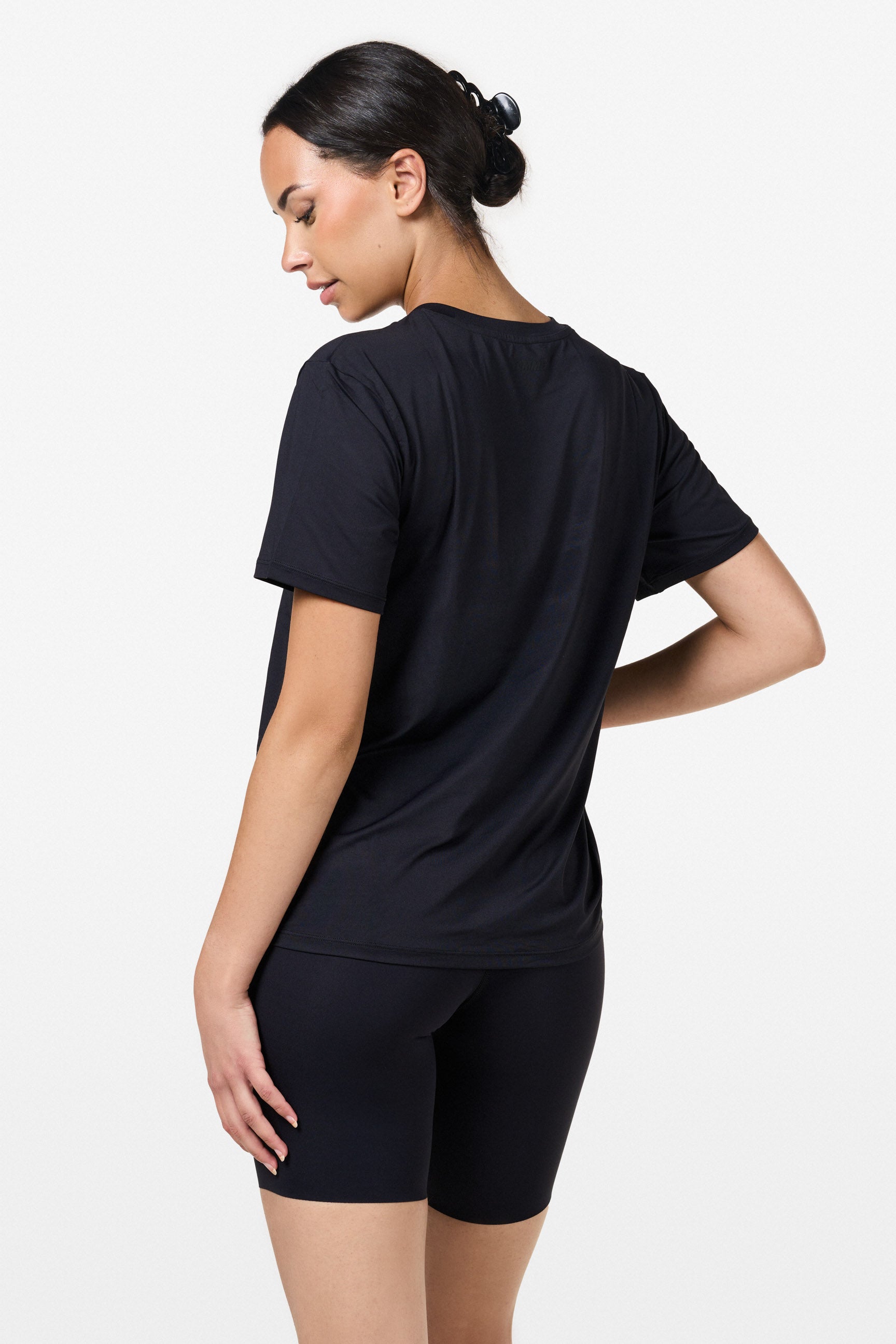 Black Relaxed Gym T-Shirt - for dame - Famme - T-Shirt