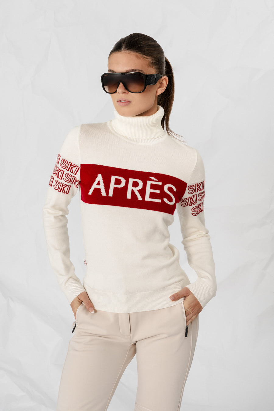 APRÈS-SKI Sweater · White/Red