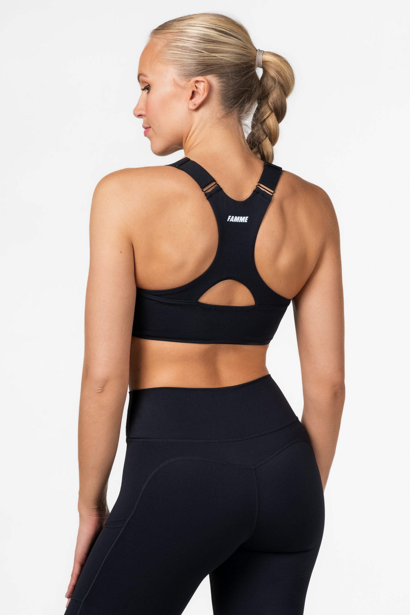 Black Techna Sports Bra - for dame - Famme - Sports Bra