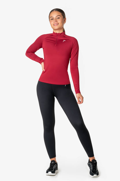 Red Essential Long Sleeve - for dame - Famme - Training Long Sleeve